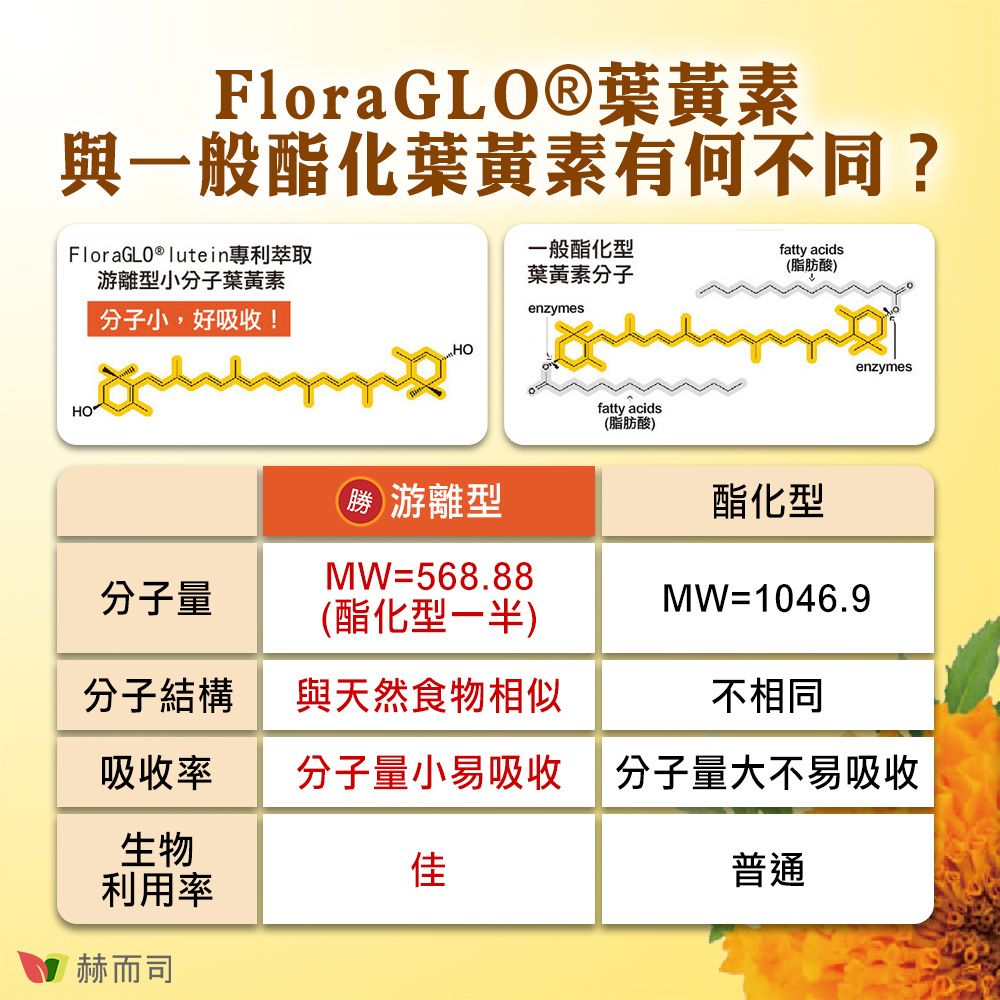 赫而司 美國Kemin開明FloraGLO游離型葉黃素每顆20mg全素食膠囊(90顆*1罐)