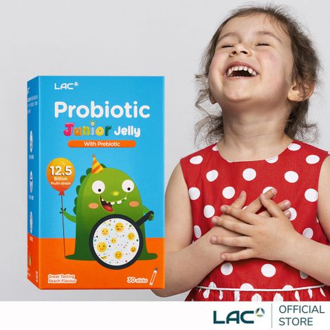 【LAC利維喜】兒童益生菌果凍15g*30包-桃子口味