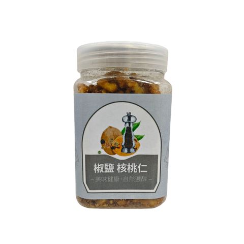 【核呷】罐裝去皮核桃仁-椒鹽130g