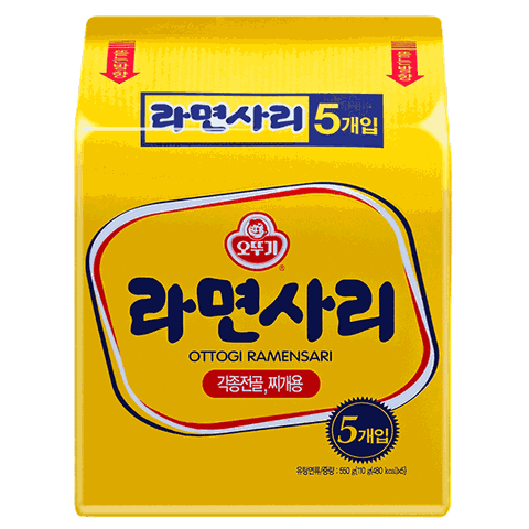 韓國唯一無調味熱銷麵韓國不倒翁Q拉麵(純麵條)5入