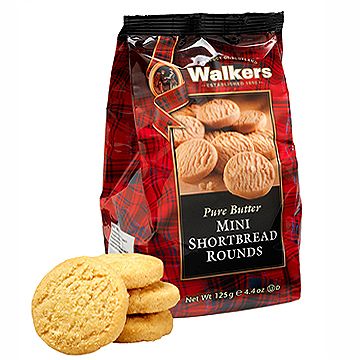 《Walkers》蘇格蘭皇家迷你圓形奶油餅乾(125g)