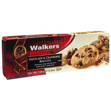 ㊣超值搶購↘85折《英國Walkers》蘇格蘭皇家蔓越莓燕麥餅乾(150g)