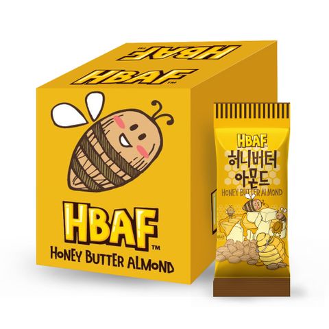 HBAF 杏仁果-蜂蜜奶油味單盒裝12包(360g)