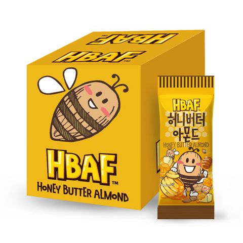 HBAF 杏仁果-蜂蜜奶油味單盒裝12包(360g)