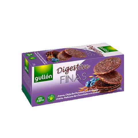 西班牙穀物餅乾NO.1品牌Gullon 穀優藍莓巧克力消化餅乾 270g
