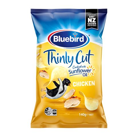 【買1送1價】紐西蘭Bluebird Thin Cut 薄片系列洋芋片-經典雞汁口味(140g)X2
