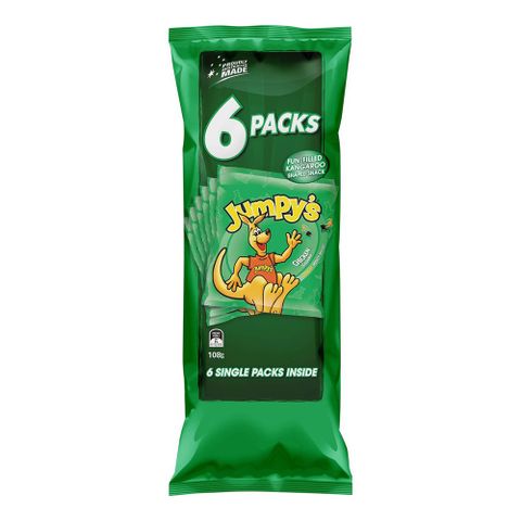澳洲 Jumpys 3D袋鼠歡樂洋芋片隨手包-雞汁(6入裝)