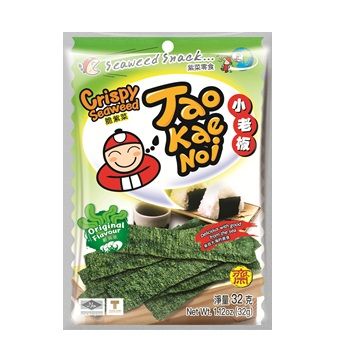 泰國小老板 小老板厚片海苔(原味32g)6入