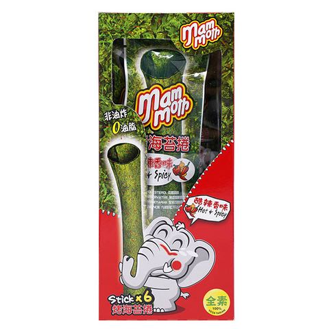 【MM象】泰式烤海苔捲-酷辣香味(2.5gX6入)