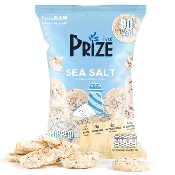 Prize 泰國人氣必買低卡零食爆米片-海鹽口味 (淡淡海鹽輕調味無麩質低卡糙米餅)