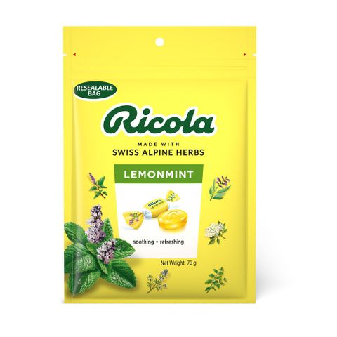 RICOLA 利口樂 草本喉糖70g-檸檬