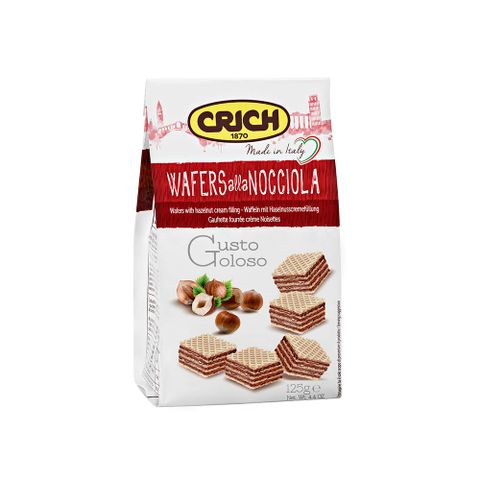 義大利烘培領導品牌CRICH克里奇 榛果威化餅乾125g