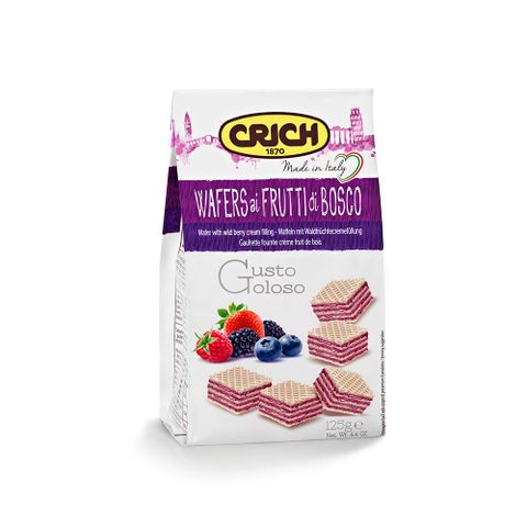 義大利烘培領導品牌CRICH克里奇 莓果威化餅乾125g