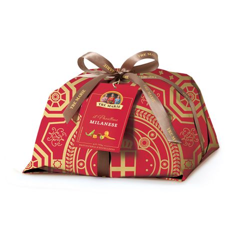 義大利Tre Marie 聖誕水果麵包 Panettone 精裝紙包款 750g (加送龍年限量紅包)