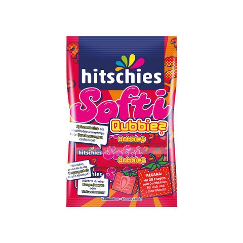 真正的果汁製作Hitschies希趣樂 草莓Q比軟糖四條裝80g