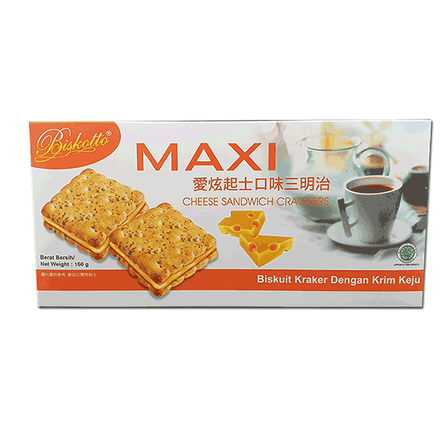 MEIJI 明治 MAXI 愛炫三餅乾(起士口味)160G