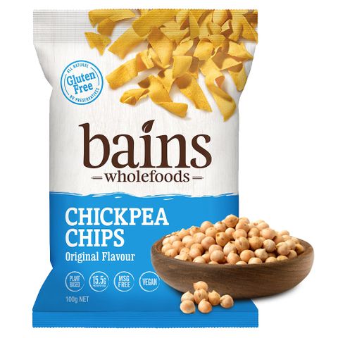 Bains Wholefoods Bains Wholefoods 鷹嘴豆零食脆片100g (原味)