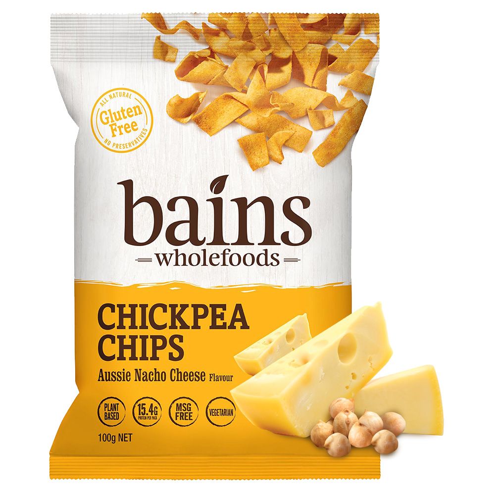  Bains Wholefoods 鷹嘴豆零食脆片100g (澳洲起司)