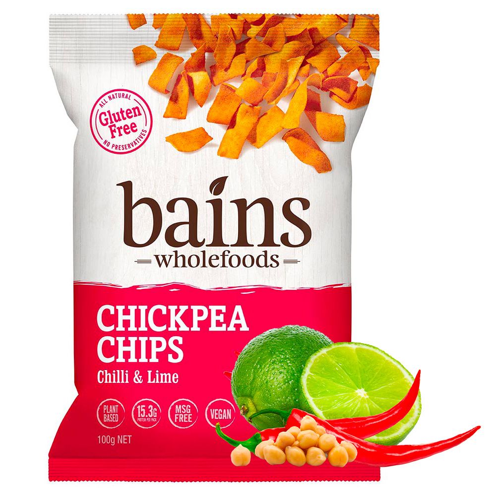  Bains Wholefoods 鷹嘴豆零食脆片100g (香辣萊姆)