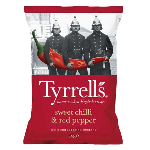 《Tyrrells 泰勒思》洋芋片-甜椒及紅辣椒(150g)