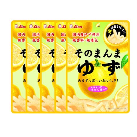 LION 日本獅王 日本糖漬 檸檬/柚子皮絲 5入組(5入/組)