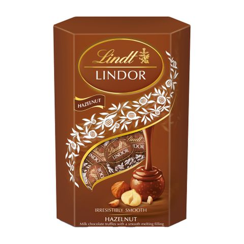 《瑞士蓮 Lindt》Lindor榛果夾餡牛奶巧克力(200g)