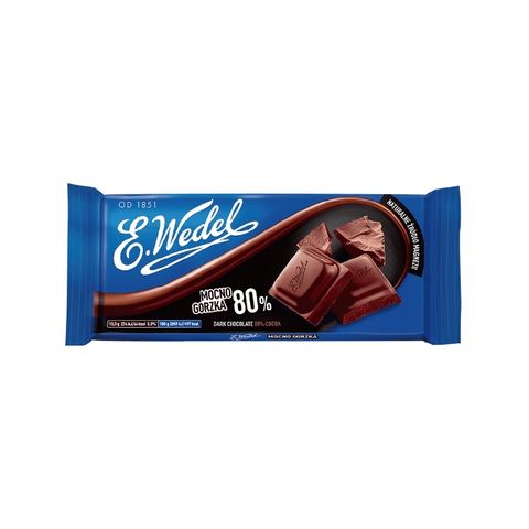 生銅飲食最愛Wedel維朵80%黑巧克力80g