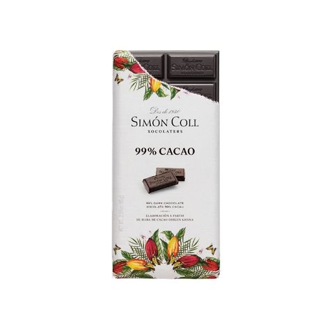 巴塞隆納老字號品牌Simon Coll 99% 黑巧克力片85g
