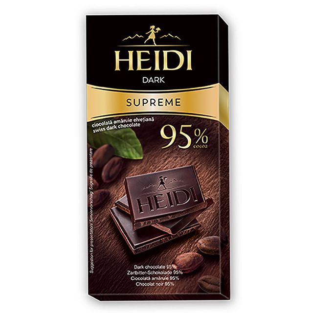 Hedy 赫蒂 瑞士HEIDI 95%黑巧克力50g