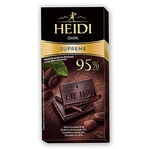 瑞士赫蒂HEIDI 95%黑巧克力50g