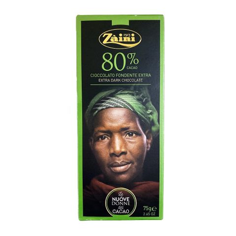 頂級80%黑巧克力《Zaini》義大利采霓80%極黑巧克力 75g