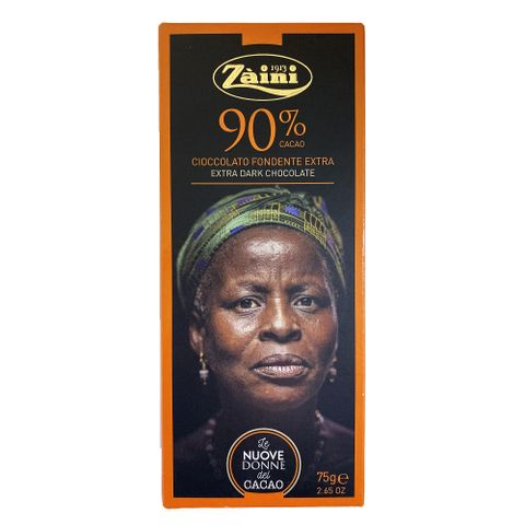 頂級90%黑巧克力《Zaini》義大利采霓90%極黑巧克力75g