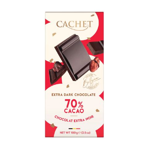 ★比利時巧克力★Cachet凱薩70%巧克力100G