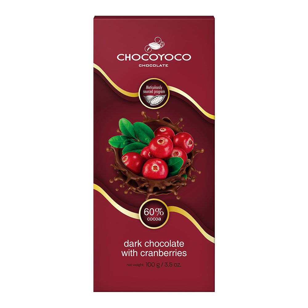 CHOCOYOCO 巧克優  60%蔓越莓夾心巧克力100G