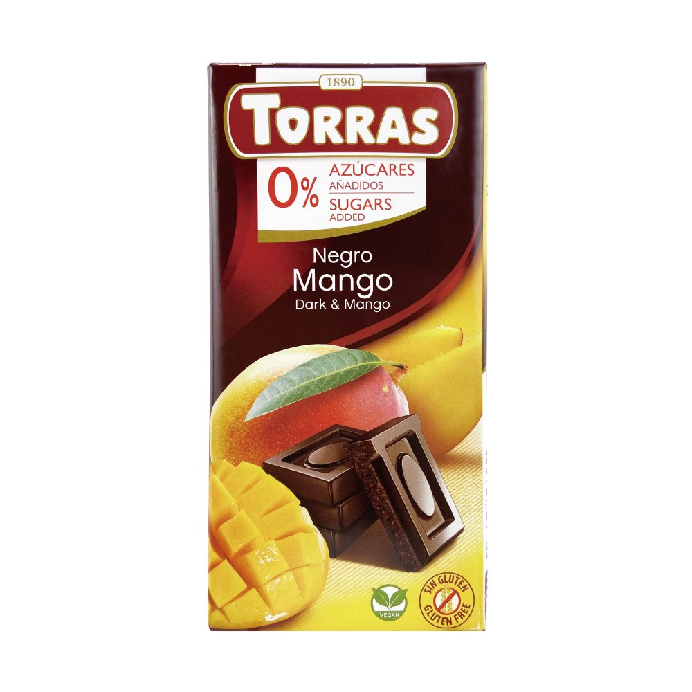  TORRAS 多樂芒果夾心醇黑巧克力75G