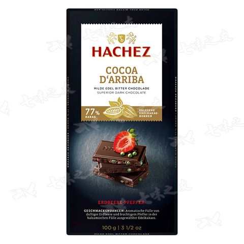 HACHEZ 21365 草莓巧克力77% 100g