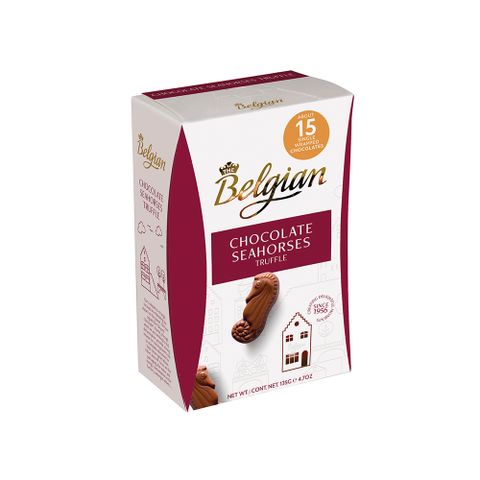 比利時最代表品牌比利時The Belgian 海馬可可夾心牛奶巧克力135g