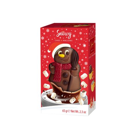 聖誕節交換禮物Hamlet雪人造型棉花糖巧克力65g