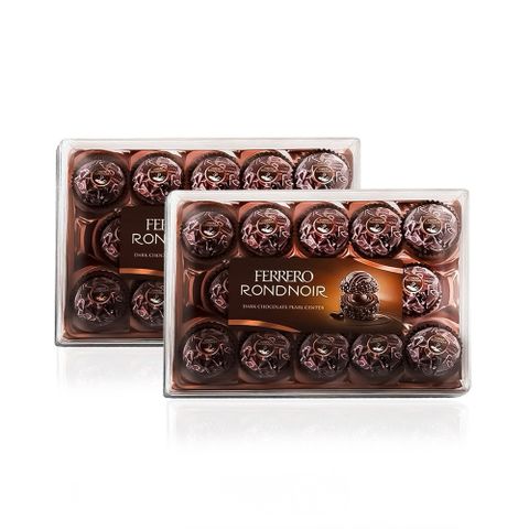 【義大利 FERRERO RONDNOIR】買1送1-朗莎黑巧克力 (14顆盒裝)
