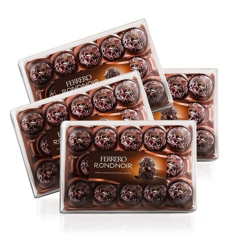 【義大利 FERRERO RONDNOIR】買2送2-朗莎黑巧克力 (14顆盒裝)
