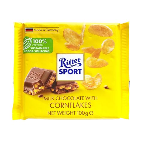 Ritter Sport 力特律動可可製品(玉米榖片夾心)100g