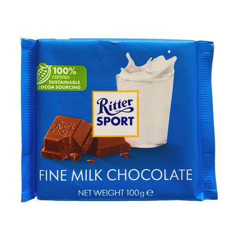 Ritter Sport 力特律動可可製品(牛奶味)100g