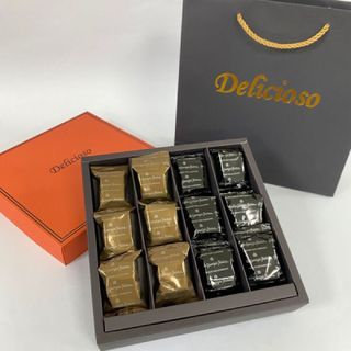 德里斯 Delicioso-西班牙巧克力杜隆精品禮盒-12入x2盒_附質感紙袋