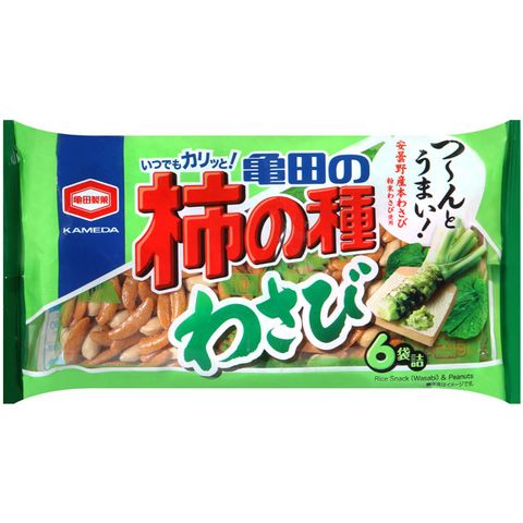 龜田 柿種米果6袋入-芥末風味 (164g)