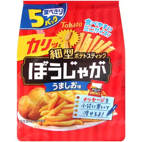 Tohato 東鳩 棒棒薯條-鹽味-5袋入  (75g)