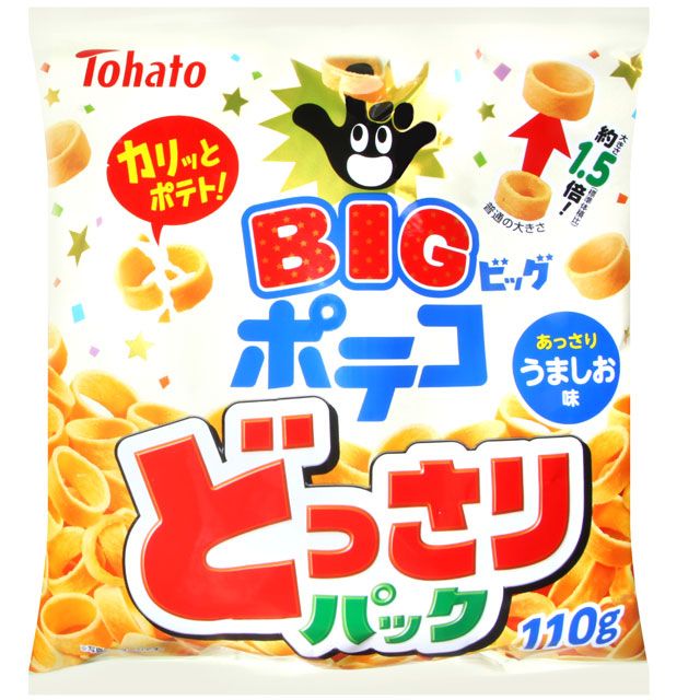 Tohato 東鳩  BIG手指圈圈餅-鹽風味 (110g)