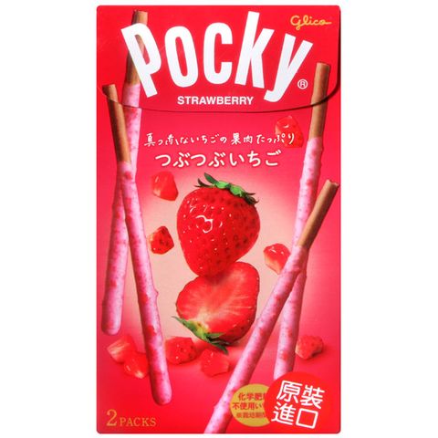 Glico固力果 草莓風味餅乾棒 (55g)
