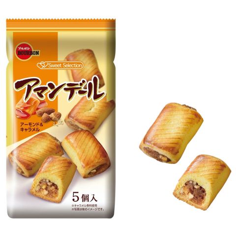 Bourbon 北日本 杏仁粒裹焦糖夾心奶油菓子 75G