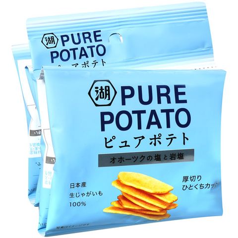 湖池屋 4連PURE POTATO鹽味薯片 (52g)