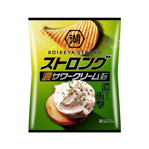 酸奶 原來很多人喜歡日本湖池屋 濃厚酸奶油洋蔥風味厚切洋芋片55g